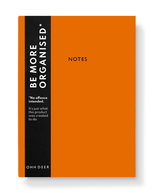 Burnt Orange Linen Notebook (9183)