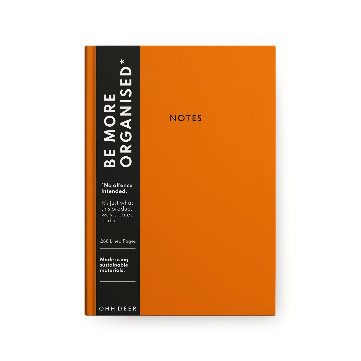 Burnt Orange Linen Notebook (9183)