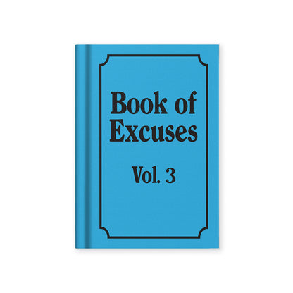 Book Of Excuses A7 Fabric Hardback Notebook (13268)