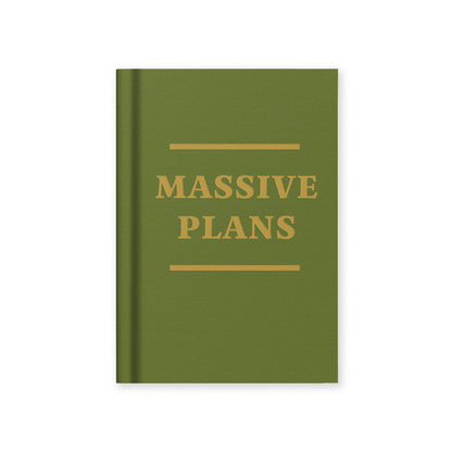 Massive Plans A7 Fabric Hardback Notebook (13275)