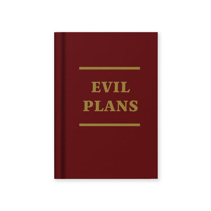 Evil Plans Fabric Hardback Notebook (A7) (13277)