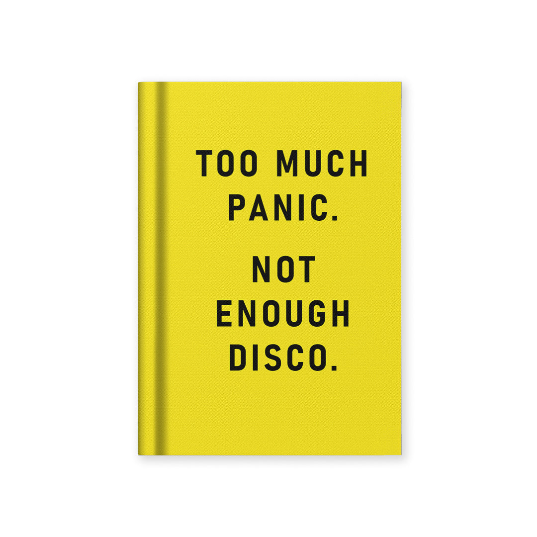Too Much Panic, Not Enough Disco Fabric Hardback Notebook (A7) (13280)