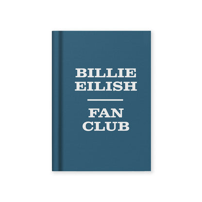 Billie Eilish Fan Club A7 Fabric Hardback Notebook (13485)