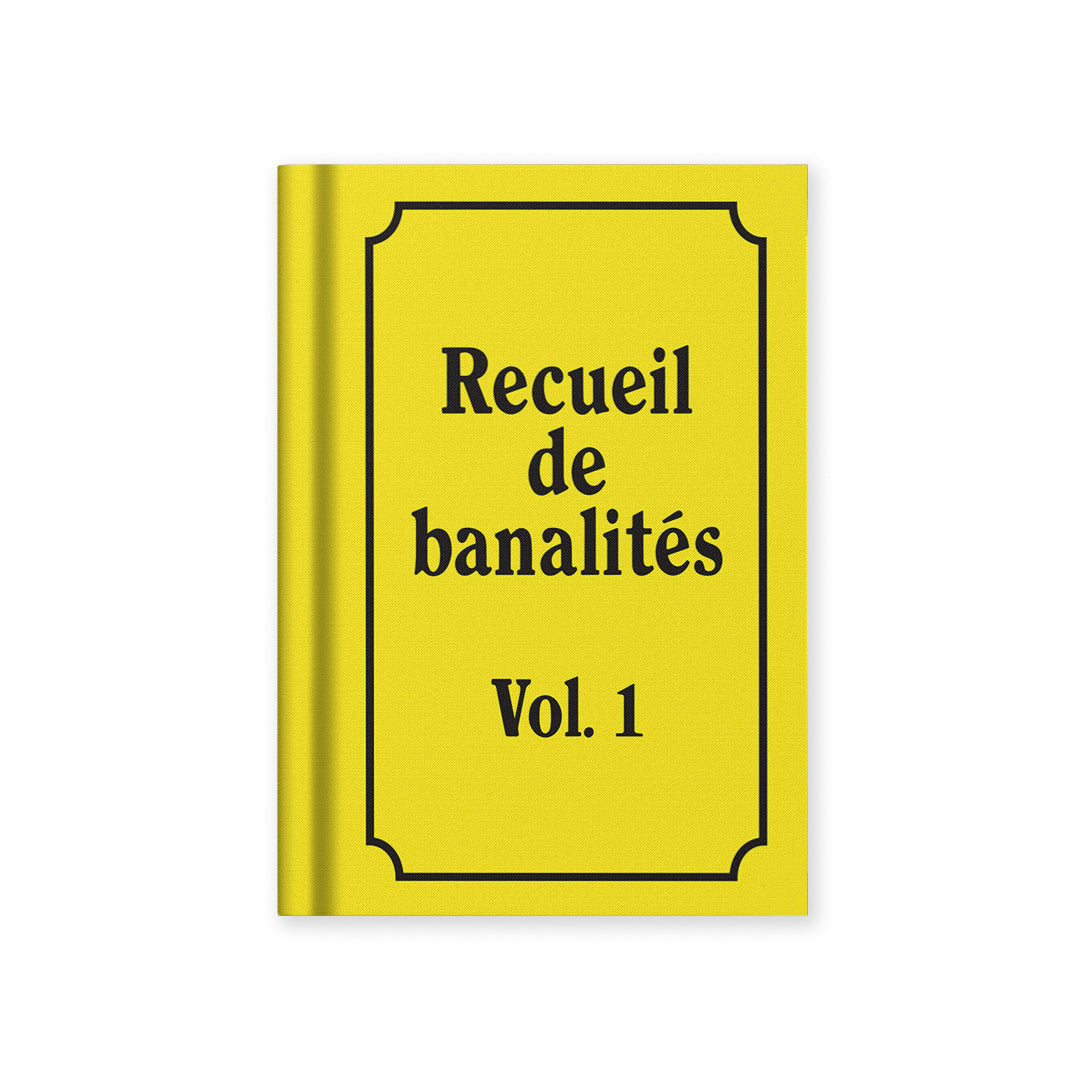 Recuiel de Banalites A7 Fabric Hardback Notebook (14100)