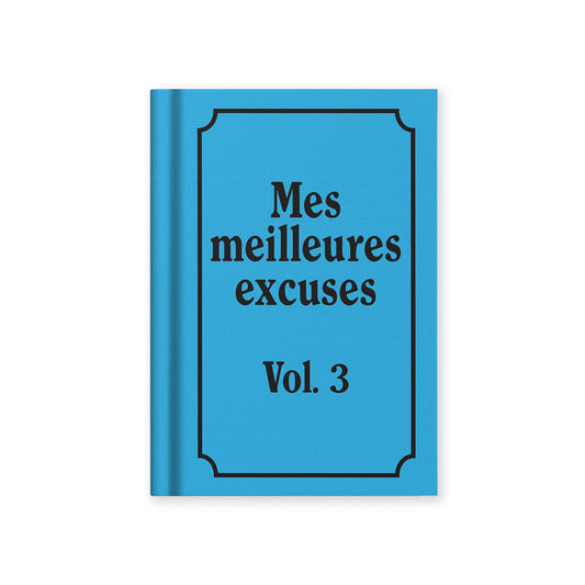 Mes Meilleures Excuses Fabric Hardback Notebook (A7) (14105)