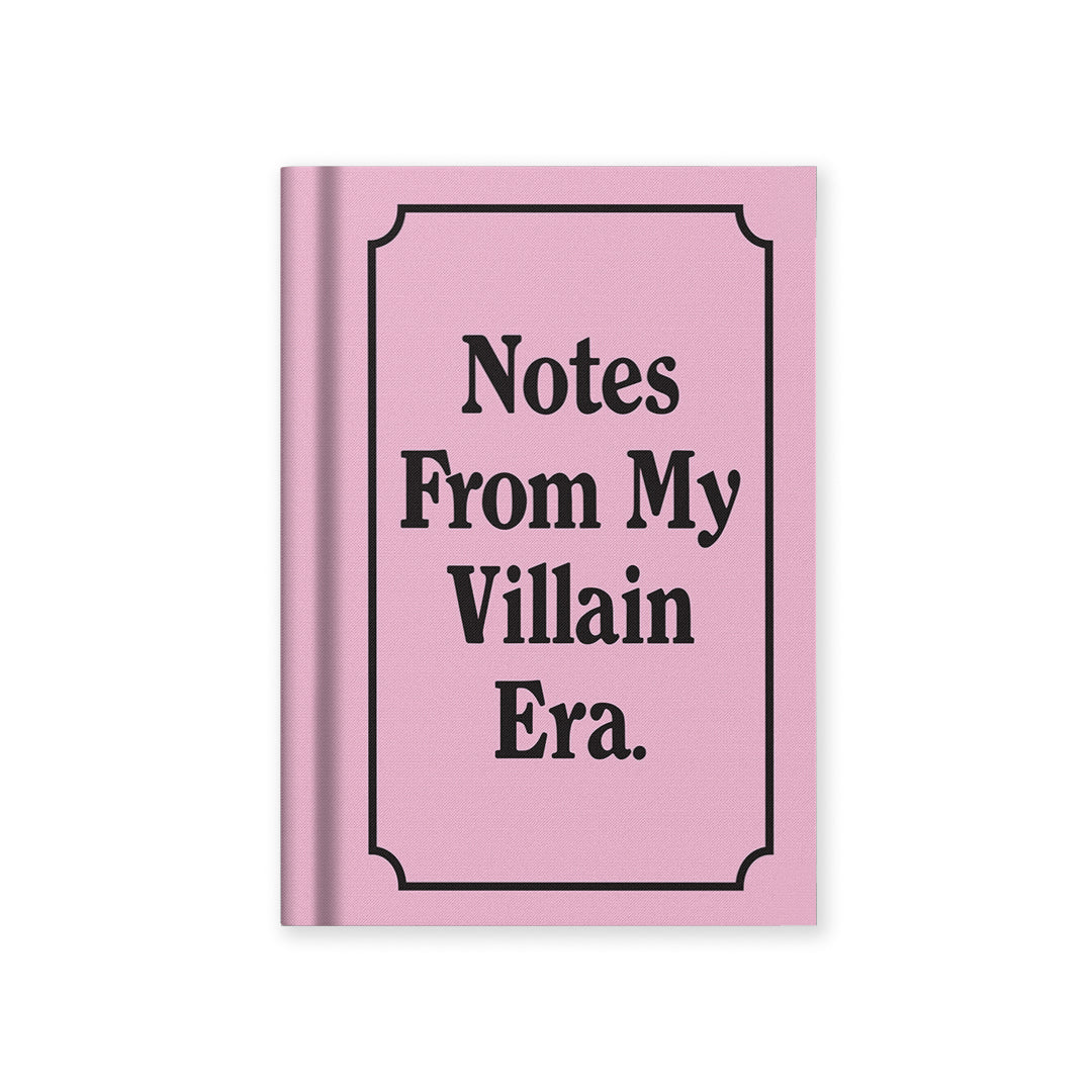 Notes from my Villain Era A7 Fabric Hardback Notebook (14318)