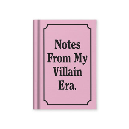 Notes from my Villain Era A7 Fabric Hardback Notebook (14318)