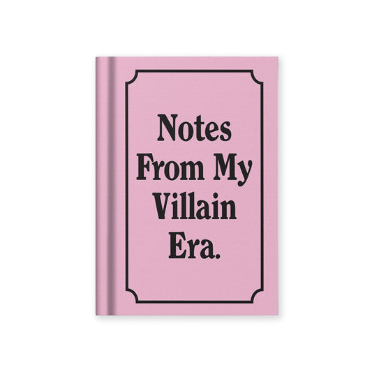 Notes from my Villain Era Fabric Hardback Notebook (A7) (14318)