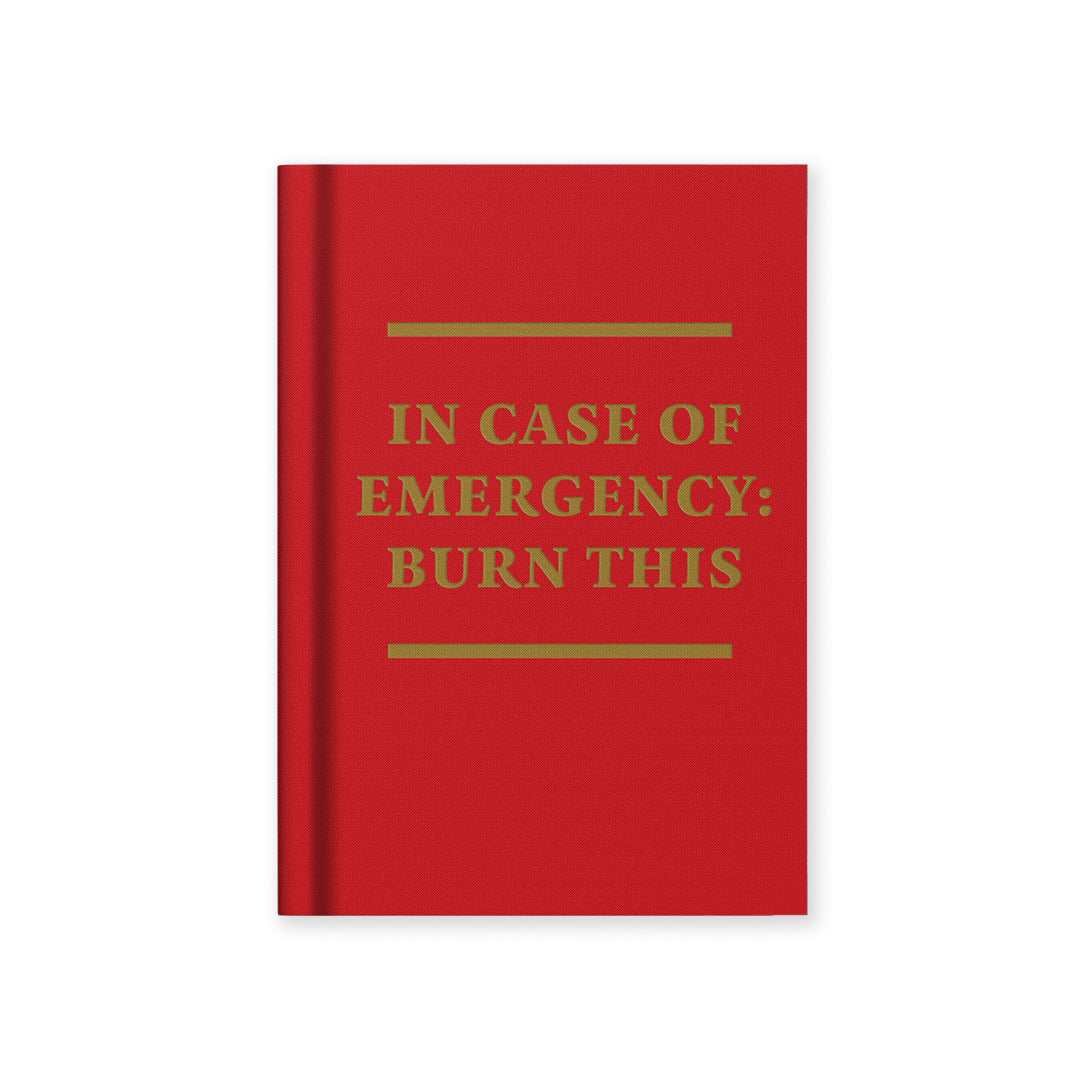 In Case of Emergency A7 Fabric Hardback Notebook (14320)