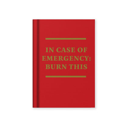 In Case of Emergency A7 Fabric Hardback Notebook (14320)