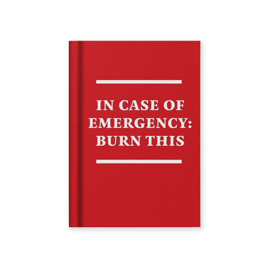 In Case of Emergency A7 Fabric Hardback Notebook (14320)