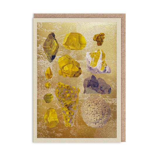 Yellow Mineral Collection Greeting Card (11990)