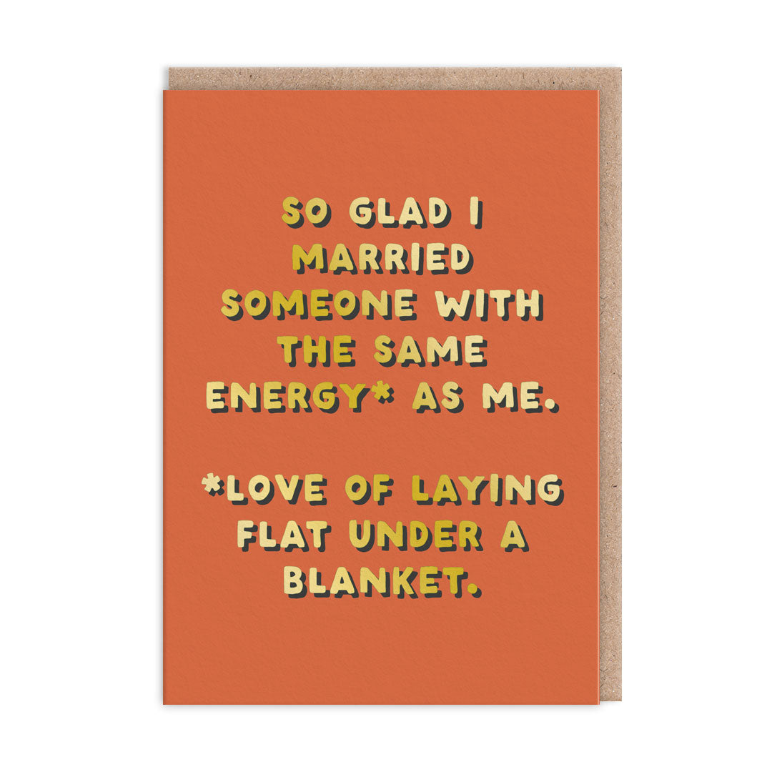 Husband - Same Energy Greeting Card (12517)