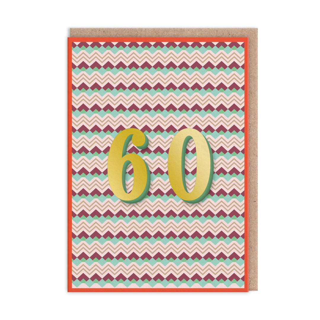 60 Geometric Birthday Card (12772)