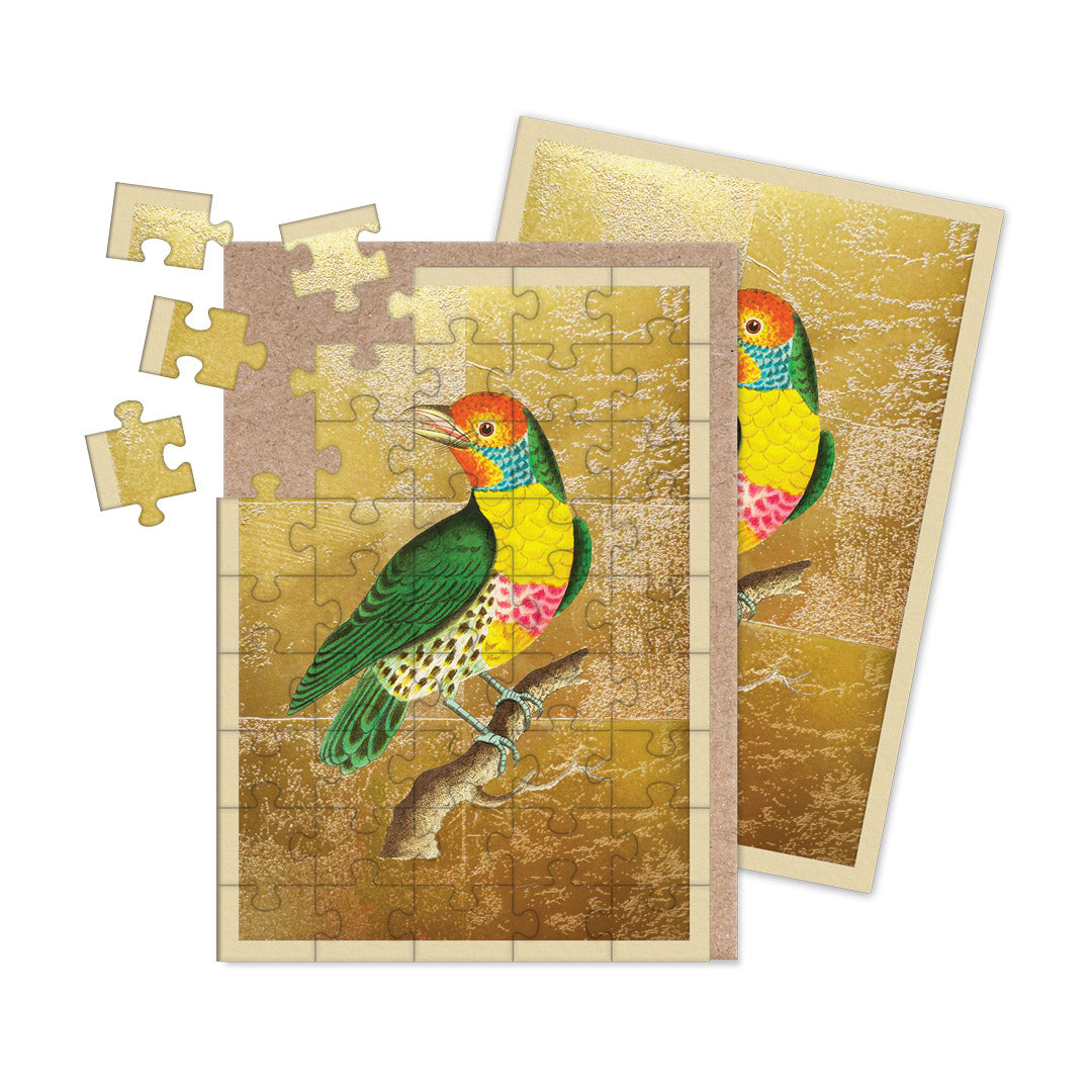 Lemon-Throated Barbet Jigsaw Greeting Card (12942)