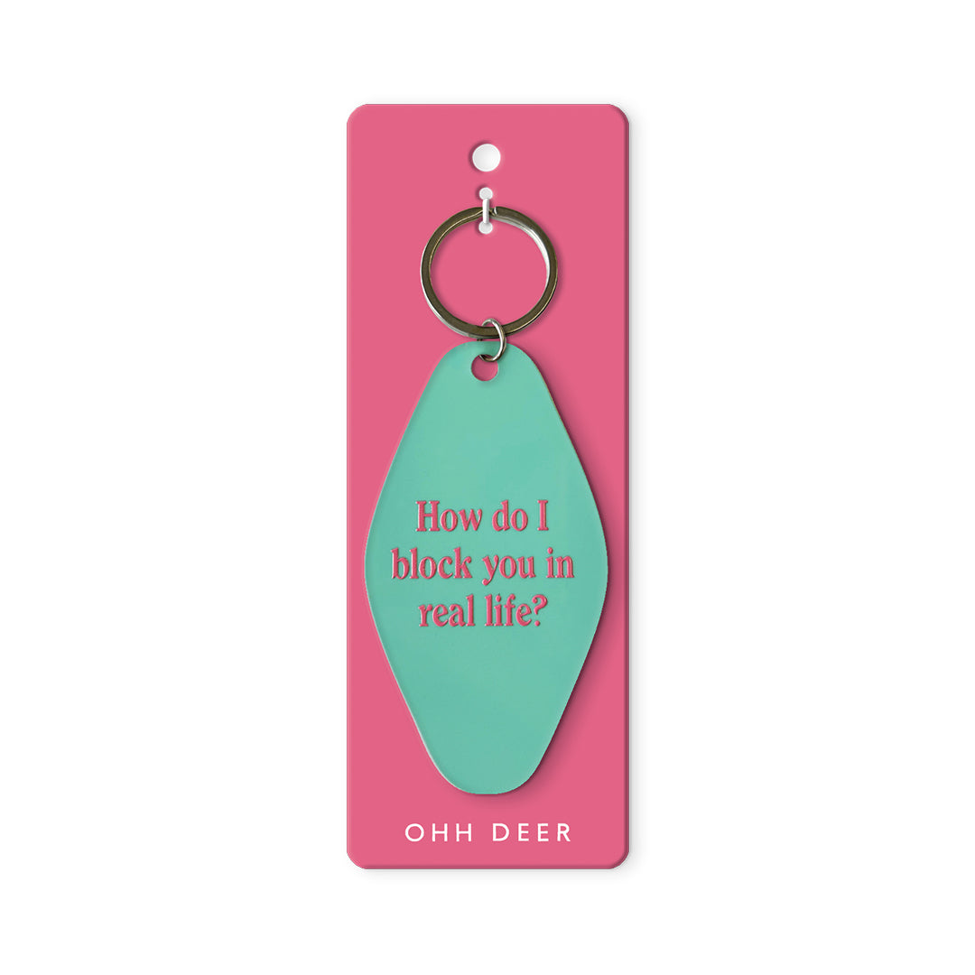 Block You in Real Life Keyring (13395)