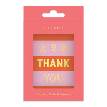 A Big Thank You Mini Greeting Card (Pack of 6) (14231)