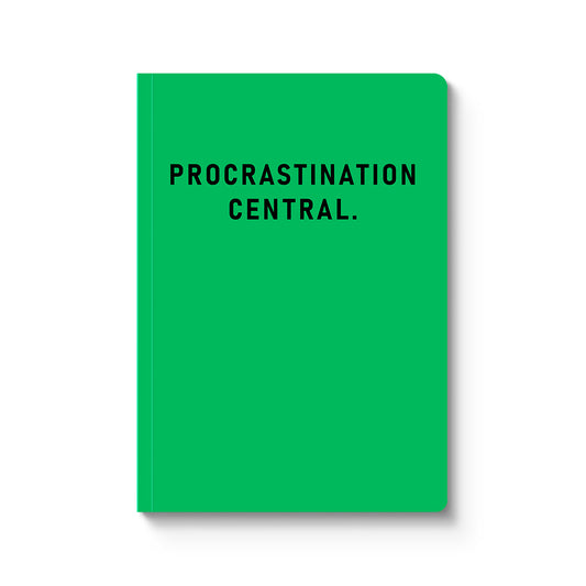 Procrastination Central Paperback Notebook (10420)