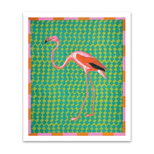 Flamingo Riso Print (12x10)(12193)