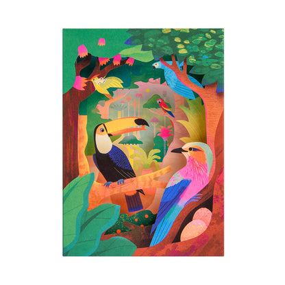 Birds Of The Amazon 3D Greeting Card (12099)