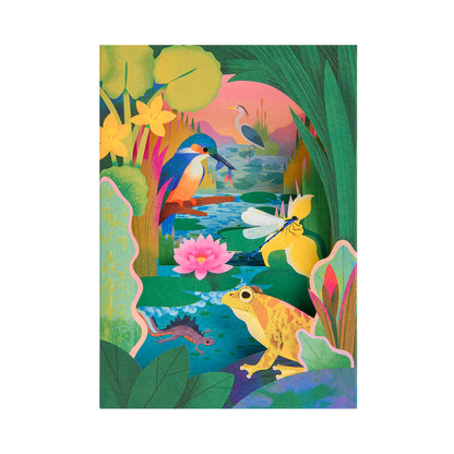British Pondlife 3D Greeting Card (12104)
