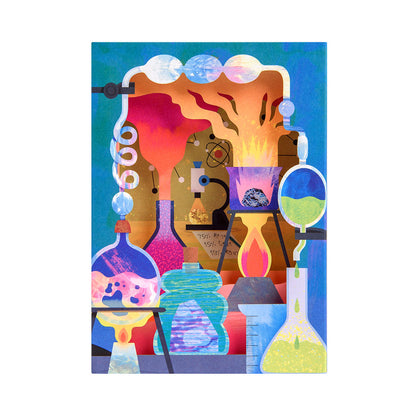 Chemistry Set 3D Greeting Card (13673)