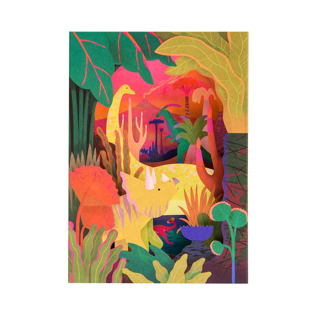 Dinosaurs - Herbivores 3D Greeting Card (12102)