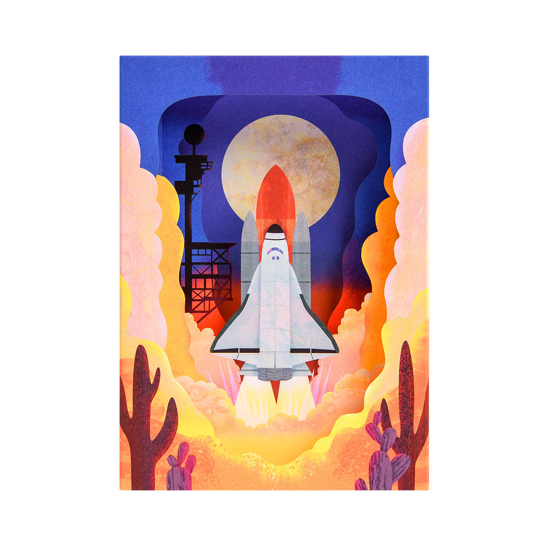 Space Shuttle 3D Greeting Card (13681)