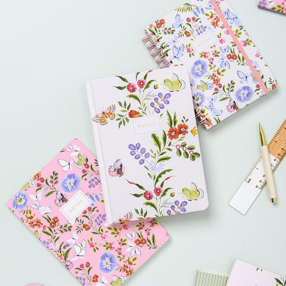 Cream Butterfly Hardback Notebook (A5) (14116)