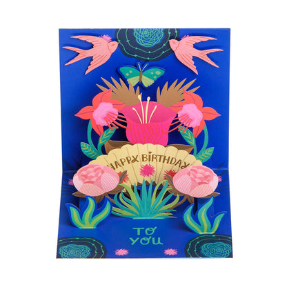 Birthday Fan Pop Up Greeting Card (12972)