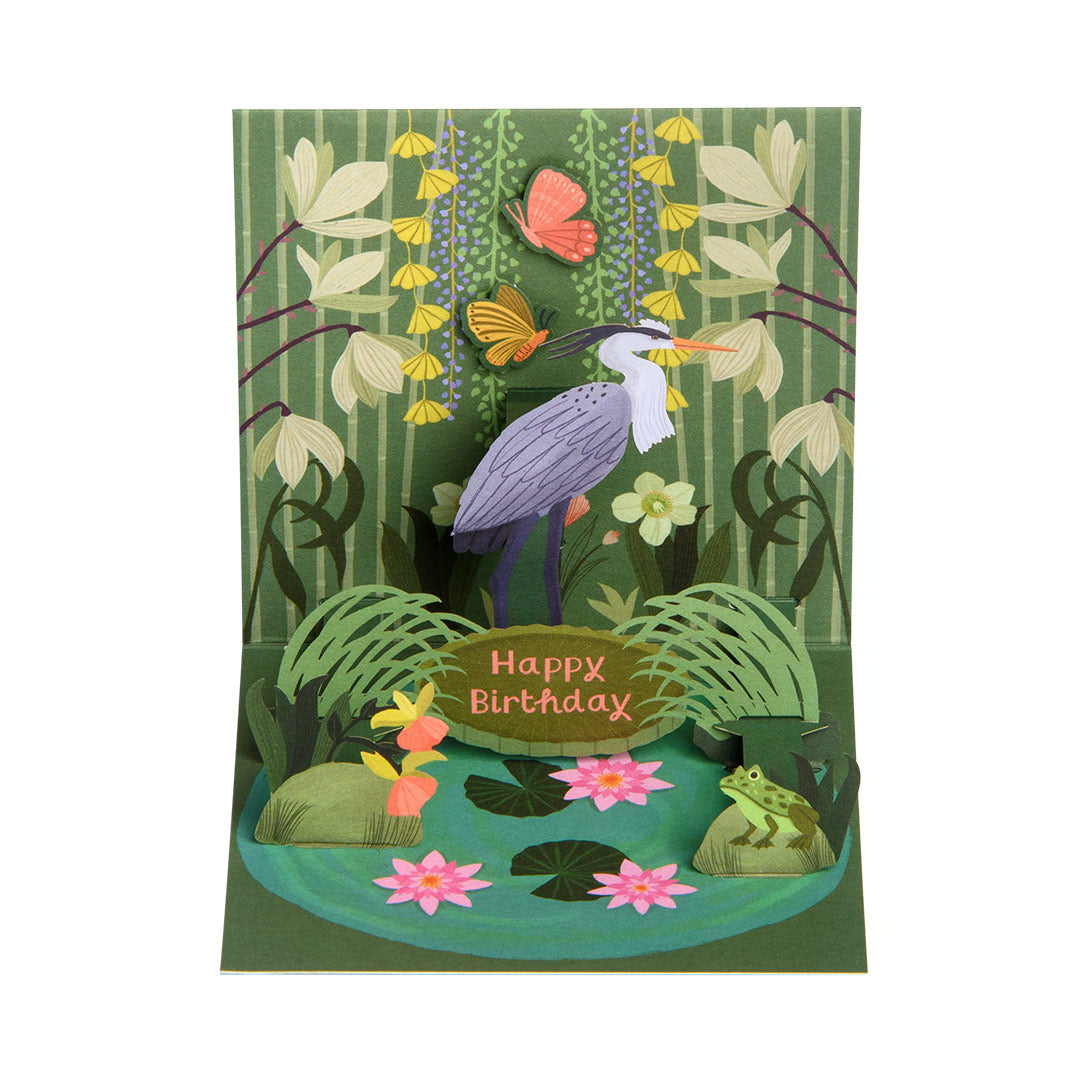 Heron Pop Up Greeting Card (12970)