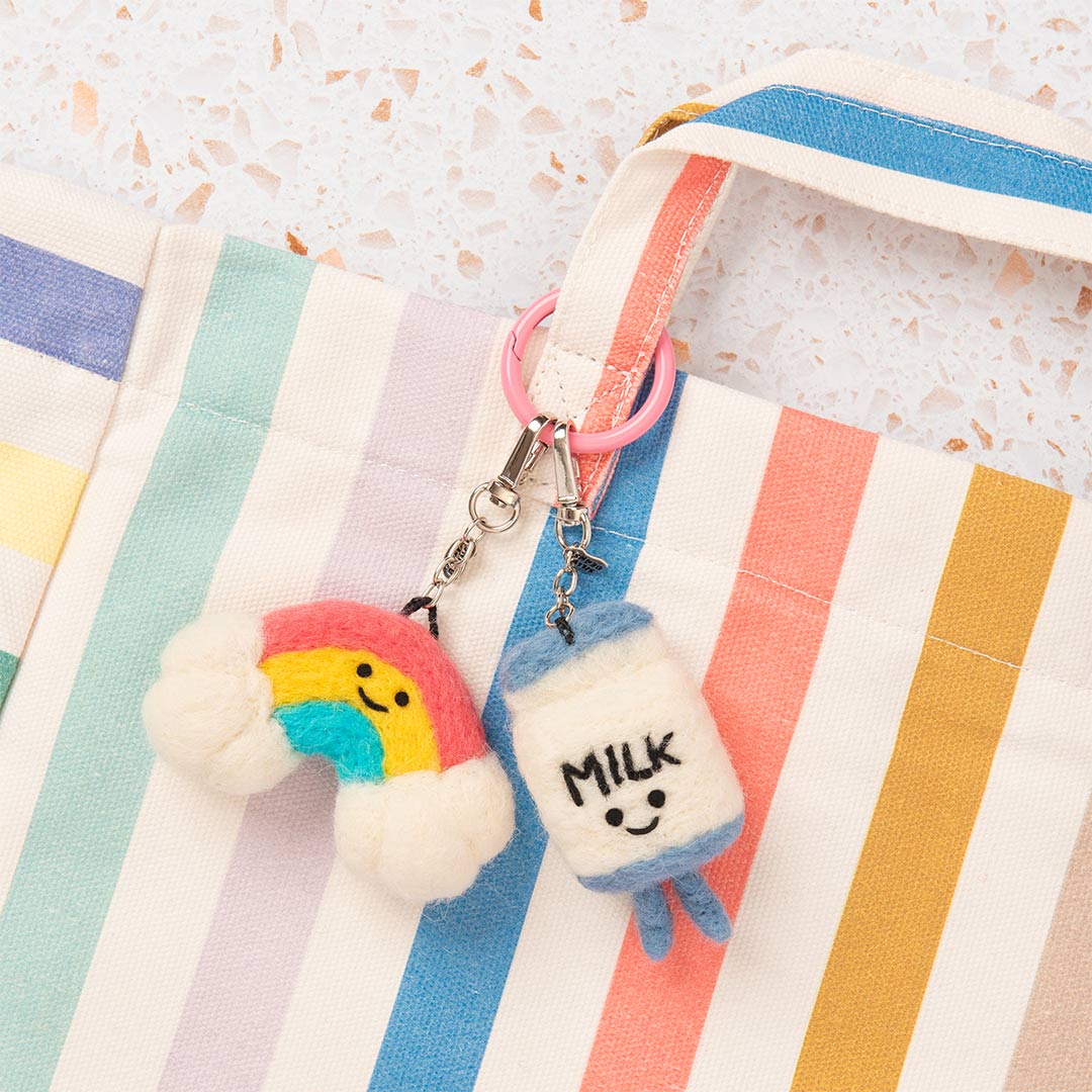 Marty The Milk Felt Keychain (13949)