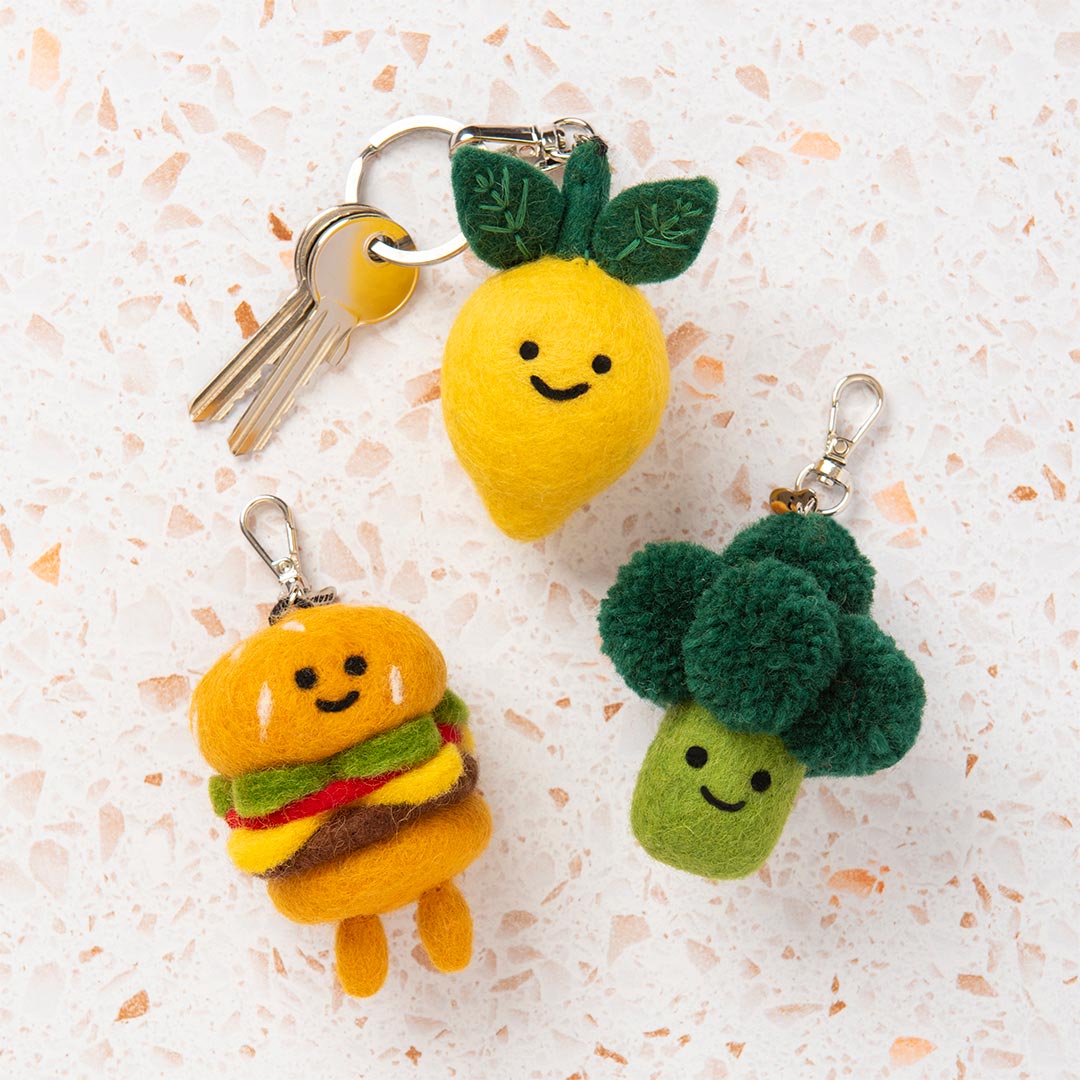 Bill The Burger Felt Keychain (13950)