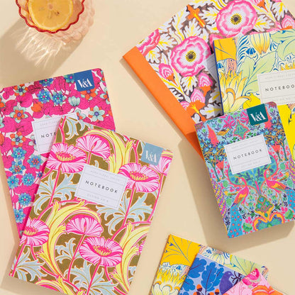 Neon Floral Arts & Crafts Premium Paperback Notebook (A5) (12539)