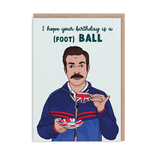 Football Greeting Card 7x5 (10566)