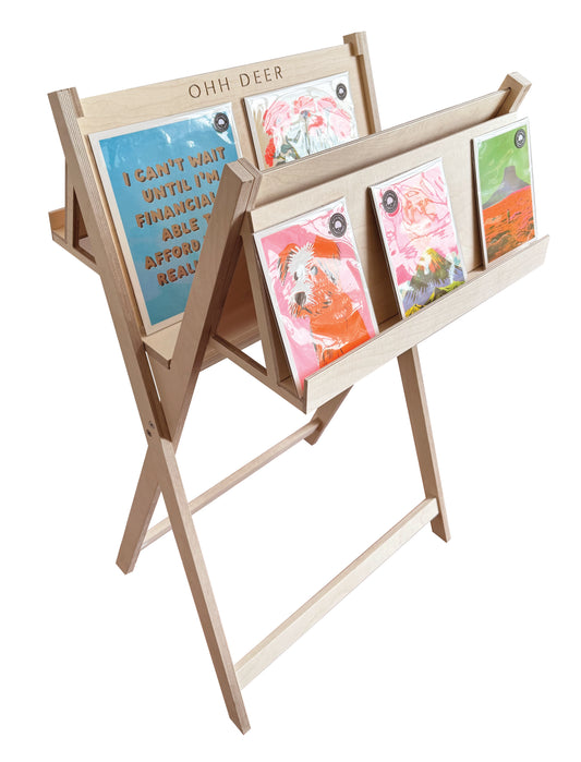 Riso Print Rack Floor Display