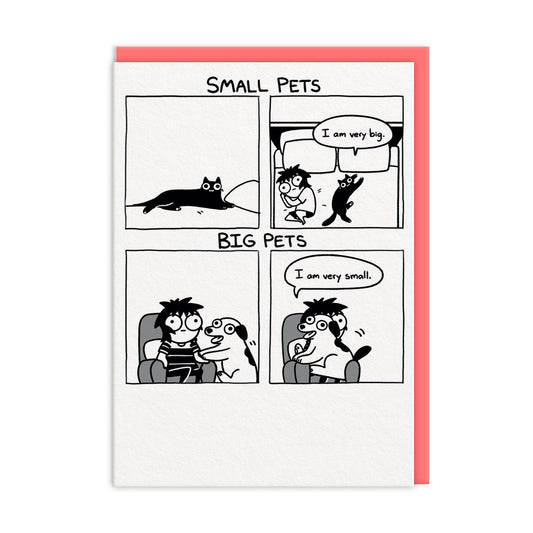Small Pets Big Pets Greeting Card (11700)