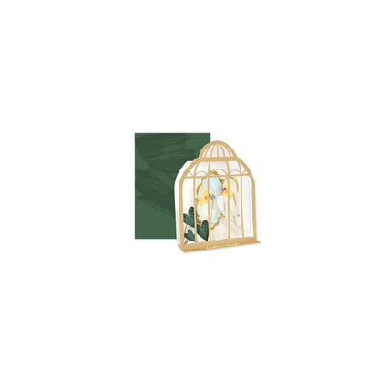 Birdcage Sliding Greeting Card (10623)