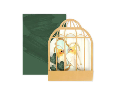 Birdcage Sliding Greeting Card (10623)