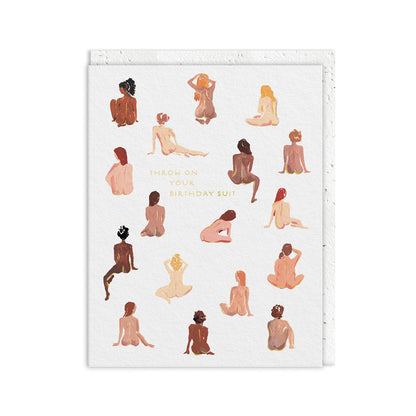 Birthday Suit Greeting Card (12870)