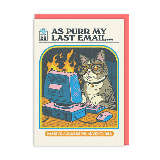 As Purr My Last Email Greeting Card (13335)