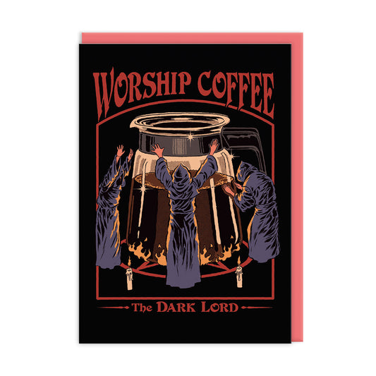 Worship Coffee Greeting Card (7348)
