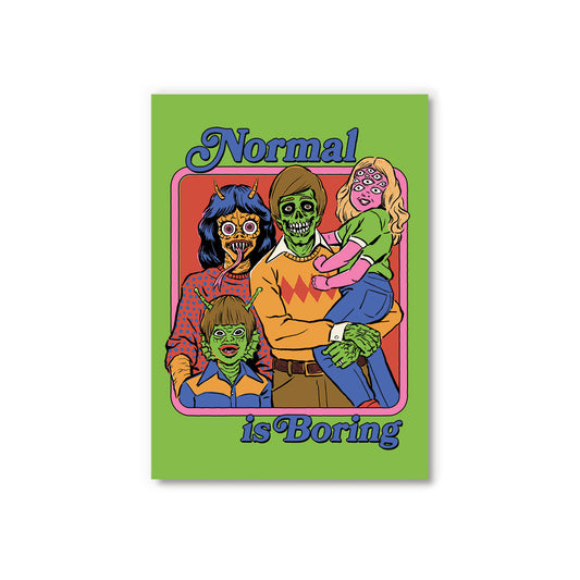 Noraml Is Boring Postcard (12311)