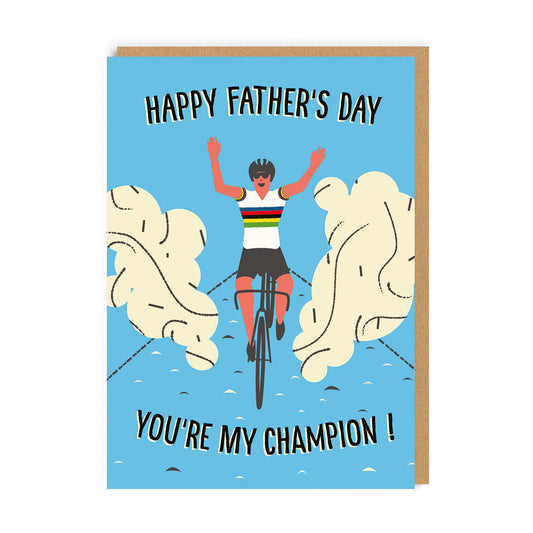 Champion Cyclist Father's Day Card