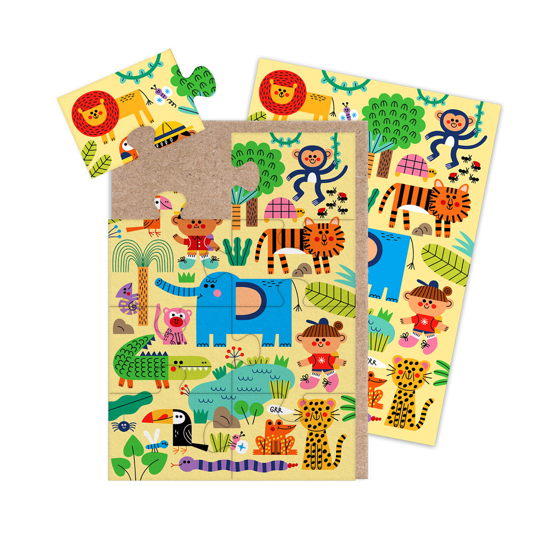 Jungle Jigsaw Greeting Card (13805)