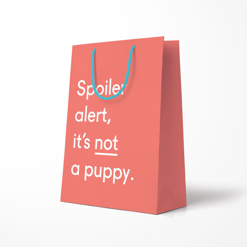 Spoiler Alert Puppy Large Giftbag (4715)