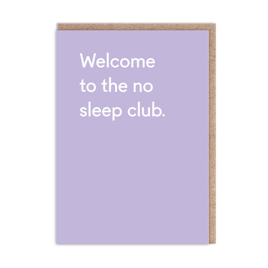 No Sleep Club Greeting Card (12391) | Tesco ROI