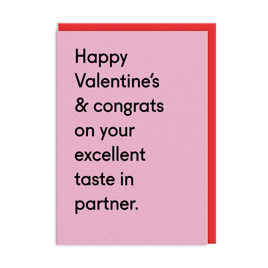 Excellent Taste Greeting Card (14036)