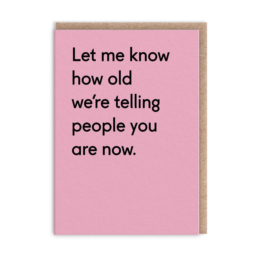 Let Me Know Greeting Card (14130)