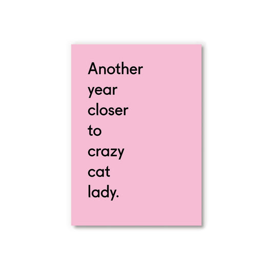 Crazy Cat Lady Postcard (12314)